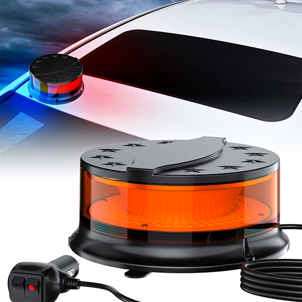 12V led strobe rotating flashing lights Forklift truck roof emergency beacon light